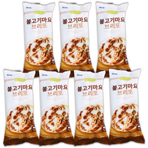 상하 키친 브리또 7개 부리또 또띠아롤 불고기 마요 코스트코 브리또 냉동 또띠아 또티아, 상하키친 불고기 마요 브리또 130g x 7개, 130g