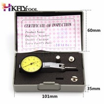 다이얼게이지 0-0.8mm 레버 표시기 아날로그 디스플레이 다이얼 충격 방지 테스트 0.01mm 게이지 미터 마이크로 도구, 2.0.8mm indicator