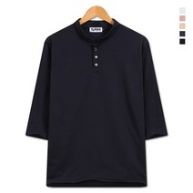 제이붐 남성 데일리 헨리넥 분또 7부 티셔츠 T052 반팔