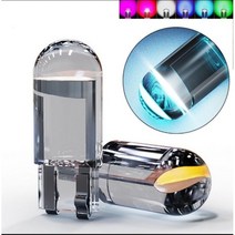 자동차실내등신제품 W5W LED Canbus T10 자동차 라이트 COB 유리 인테리어 트림 전구 흰색 번호판 돔 독서, 11 Yellow   10PC