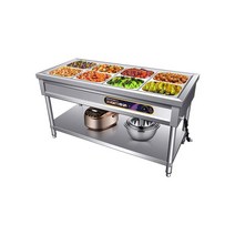 업소용반찬냉장고 셀프바 쇼케이스 밑반찬 식당 내부스텐 온도, A. 2개 칸 통 3개