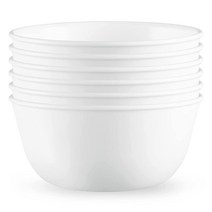 Corelle Vitrelle 793.8g(28온스) 수프/시리얼 볼 6개 세트 수프 라면 시리얼 등을 위한 깨짐 및 균열 방지 식기 그릇 3중 레이어 유리 윈터 프로스트