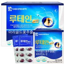 대웅생명과학 루테인 골드 96캡슐/눈건강 마리골드꽃 비타민A E, 1박스