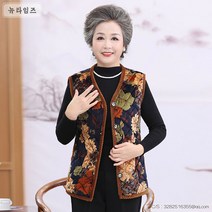 엄마 가을겨울 뽀글이 두툼 조끼 할머니 조끼 중노년 여성복 할머니 말-71229 뉴타임즈 A11