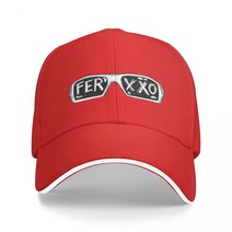 100%고글Ferxxo 안경 티셔츠-Feid 로고 클래식 스티커 야구 모자 해변 푹신한 남아 여성용, 03 Red