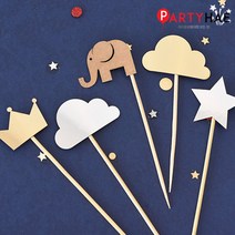 파티해 파티 케이크 토퍼&픽, E05_페이퍼데코픽세트5