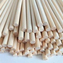모형재료 원형 나무막대기 아이스크림 스틱 핸드메이드 건축물 DIY 작은 집 원목 자작나무처럼 작다 나무봉 4809097820, 통나무 300 *8밀리미터 40 즈