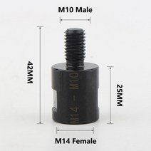 앵글그라인더앵글 그라인더 어댑터 컨버터 M10 M14 5/8-11 스레드 컨버터 어댑터 연마 패드용 아르버 커넥, 01 M14 To M10