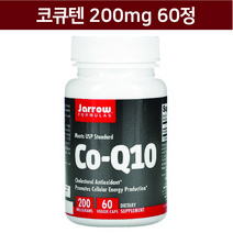 Jarrow Formulas 자로우 Co-Q10 코큐텐 200mg 60캡슐, 1개, 1개