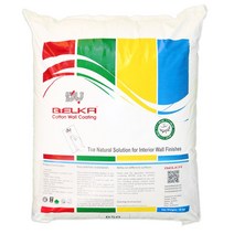 천연 목화솜벽지 벨카(BELKA) 정품 10kg (10평 시공) 목화솜 코튼월 바르는 벽지, B42모던화이트블루