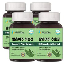 윌케어 발효여주 추출정 국내산 600mg x 60정, 4병, 4개