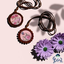 율아트 민화 우드 목걸이