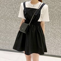 퍼니걸스 1850 반바지 멜빵 미니 원피스 여성의류