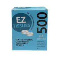 EZ TISSUES 압축티슈 코인티슈 500개입, 1개