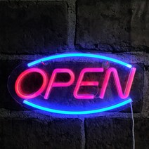 LED 형광등 장식 OPEN GA_4-01, 혼합색상