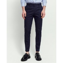 [헤지스 남성] [22SS] WHPA2B332N2 populet네이비 단색 면혼방 팬츠