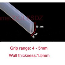 샤워부스프로파일 5 m몫 h 모양 실리콘 고무 룸 도어 창 유리 씰 스트립 weatherstrip 681012mm 유리, 12mm