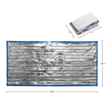 침낭 캠프 생존 열 슬리핑 백 방수 야외 하이킹 긴급 담요 여행 운반 휴대용 부품, 슬리버 블루