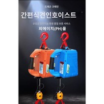 호이스트 견인 휴대용 전동 윈치 줄 운반 제어 크레인, 기본+유선리모컨+무선리모컨, 200kg/19m, 1개