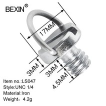 BEXIN 퀵 릴리스 플레이트 어댑터 나사 삼각대 용 1/4 인치 D-링 카메라 마운트 나사 모노 포드 볼 헤드 ds, 09 LS047  1PC