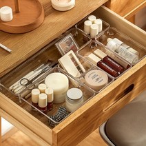 서랍 칸막이 정리 박스 플라스틱 칸칸 주방 커트러리 다용도 속옷 장 함 수납 트레이 옷장, B세트