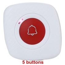 무선호출기 Y N -무선 전화 방수 시계 및 버튼 세트 간병인 웨이터 호출기 시스템 레스, 09 5pcs buttons