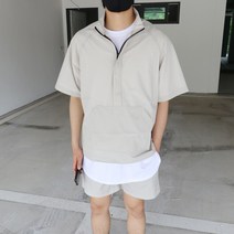 꼰스 이펙트 반팔 아노락 반바지 트레이닝 세트