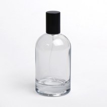 새로핸즈 클램프 타입 유리 향수공병 샤르망 투명 매트블랙캡 100ml, 단품