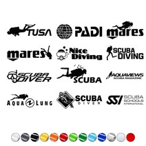 MCsign 스쿠바스티커모음 스쿠버다이빙로고 자동차데칼스티커 스킨스쿠바 스노클링, 1개, 파랑XL