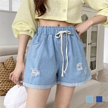 깨비몰 깨비몰 여성 데일리 스타일 빈티지 3부 데님팬츠 반바지 (8706492)