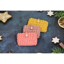 (코바늘손뜨개DIY 패키지) 자스민포켓, 인디핑크