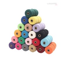 와요또 마크라메 실 컬러 면로프 13컬러 3mm/4mm 면실 100m 마크라메 재료, 3MM, 코코아