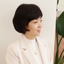 가발프랜즈 인모가발 고급스런 중년가발 품위있는 형상기억 숱많은 엄마선물 자연스러운 헤어스타일 통가발, 1개, GFS_01(네츄럴블랙)