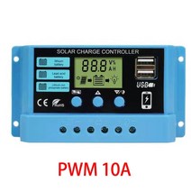 태양광 컨트롤러 충전기 태양전지 간편 50A 60A 80A 100A 새로운 태양열 충전, PWM 10a, 자동 12v 24v