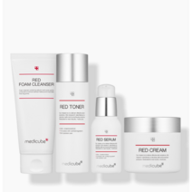 메디큐브 레드라인 4종세트(크림+토너+세럼+폼클렌징230ml)