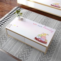 테이블 보 식탁 매트 방수 오염 방지 소프트 플라스틱 글라스 쿠션 TV 매트 거실 주방, 80x80cm, KT46-family
