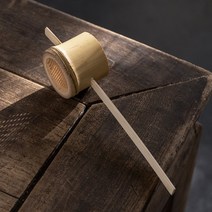 대나무차여과기 거름망 고밀도 필터 다기 도구 깔때기 차망 나무향 릴렉스 빈티지 고급진 특별한 예쁜, 심플롱-죽제정밀티시계