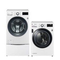 LG전자 트롬 트윈워시 드럼세탁기 21kg + 미니워시 4kg + 건조기 17kg 세트 F21WDUB-7WL 방문설치, F21WDUB(세탁기), RH17WTLN(건조기), F4WC(미니워시), 화이트