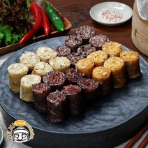 에어프라이 제주전통 모둠순대 420g x 5 (찹쌀+김치+한치순대 순대국볶음겸용)