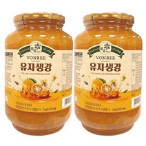 본비 유자 생강차 2kg x 2 유자생강청, 2000g, 1개