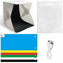 포터블스튜디오박스 LED조명박스 제품누끼촬영 쇼핑몰 배경지, 1개