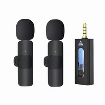 카메라 비디오 촬영용 마이크 xiaomi 무선 3.5mm 라발리에 라펠 스피커 스마트 폰용 무지향성 콘덴서 녹음, 1에서 2