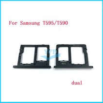 삼성 갤럭시 탭 T285 A2 T595 T590 SM-T595C SM-T590C 리더 Sim SD 카드 트레이 홀더 슬롯 어댑터 교체 부품, [04] T595 T590 duaI blue