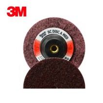 3M SC디스크 부직포 연마제 녹제거 사포 샌더기 100mm, 방수, CRS 120방 갈색