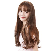 뿌이뿌이가발 여성 패션 롱 웨이브 통가발 옴브로, 밀크