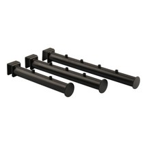 각15X30 원형 단면 볼 행거 블랙 / 벽선반 매장 인테리어 진열 수납 걸이 각후크 부속 걸이 페이스아웃 브라켓, 블랙_4볼(300mm)