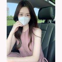 여름 샤랄라 여신 스커트 핑크 민소매 원피스 미니