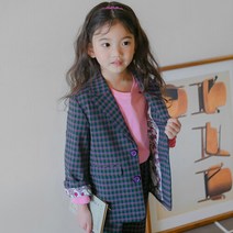 아이러브제이 [아이러브제이] 섀도우 체크 자켓 JSFOU09