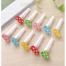 선물 코끼리 피리 나팔 생일 홈 파티 구디백 용품 6P 상품, 레드, 10p