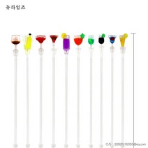 칵테일 머들러 티스푼 10 개 대 귀여운 음료 믹서 바 Puddler Muddler 교반 혼합 스틱 Ladle Stirrer Swizzle Sticks 23cm